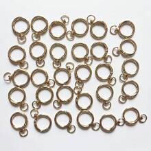10/16/20/30pcs Flat Trigger Spring O-Rings, Metal Keychain Rings, Round ...