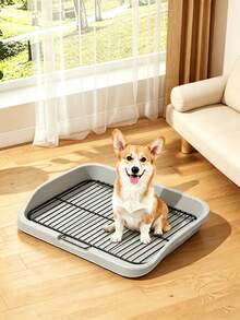 Medium Metal Wire Cat Litter Box, Cat Supplies, Dog Supplies, Dual-Layer Separation Design, Prevents Paws From Stepping On Feces, Washable, Easy To Clean - Multicolor - View 1