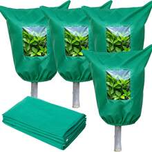Plant Frost Protection Covers With Viewing Window Reusable Drawstring Tree Cover Winter Tree Blanket With Zipper For Plants Frost Protection Cloths Garden Outdoor Yard - Protective Cover - View 1