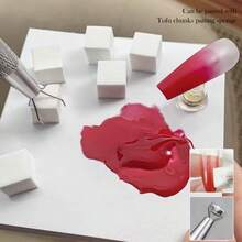 55Pcs Nail Art Tool Set Cat Eye Nail Styling Wand, Sponge Grab Pen With Replacement Sponge Manicure Salon Supplies - Multicolor - View 7