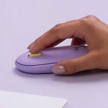 Logitech Pebble Purple Bluetooth Wireless Mouse Office Mouse Quiet Lightweight Computer Mouses For Mac Laptop PC - View 5