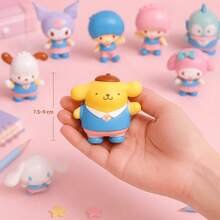 MINISO Sanrio Characters Campus Blind Box Figure, Cute School Uniform Design, For Desk Shelf Room Decor, Birthday Christmas Gift, Random 1 Style - One Selected at Random - View 6