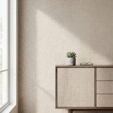 1 rulle självhäftande beige linnetexturerad tapet, avtagbar självhäftande väggdekor, krämig stil för möbelrenovering, lämplig för skrivbord, skåp och fondvägg, avtagbar design, lämplig för hyresgästers heminredning, väggdekoration och rumsdekoration - 1PC - Visa 6
