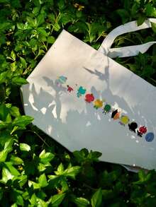 GMMTV Canvas Tote Bag, Fan Character Tote Bag | LOVE OUT LOUD FAN FEST, GeminiFourth, PondPhuwin, JoongDunk, FirstKhaotung - Multicolor - View 3