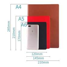 1pc A4/A5 Extra Thick Blank Notebook, Handmade Leather Cover, High Aesthetic & Convenient, Suitable For Sketching, Drawing, Daily Recording, Office, School, Home Use, Back To School Essential - A - View 2