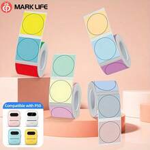 Marklife 24x24mm Self-Adhesive Thermal Label Printing Paper, Multi-Purpose Paper Round Circle Labels For P50/M120/M110/M200/M220/B3S, DIY Barcode & Logo Design For DIY Projects & Crafts - View 3