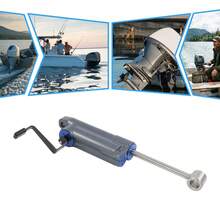 Manual Single Ram Power Tilt Trim Assembly, Complete Motor Mount Hardware Kit For Marine Outboard Engines. This Single Cylinder Tilt Trim Unit Enables Users To Manually Adjust The Angle Of Outboard Motors While Navigating - Default - View 2