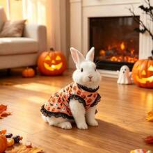 Halloween Pet Costume, Funny Pumpkin Bat Ghost Print Lace Trim Pet Vest, Holiday Party Outfit, Suitable For Small Dogs, Cats, Teddy, Bichon - Multicolor - View 4