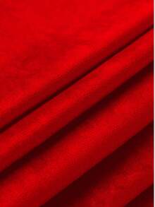 1pc Gothic Style Faux Deer Skin Velvet Hooded Loose Cloak, European And American Fashion Stage Performance Cosplay Steampunk Cape, Suitable For Holiday Parties - Red - View 5