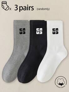 1/3/5/10/15/20/30 Pairs Women's Mid-Calf Cotton Socks, Black, Suitable For Autumn/Winter/Spring/Summer/Sports/Casual, Breathable And Moisture-Absorbing - Multicolor - View 8