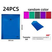 Dopamine Color Plastic File Folder, Large Capacity A4/B4 Document Organizer, No Inner Divider Design, Portable Paper Storage, Suitable For School, Office, Home And Hospital, Durable Multifunctional File Folder, Colors Shipped At Random - Random Color - View 20