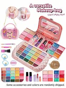 Girls' Makeup Set With Colorful Makeup Bag, Party Handbag, Cosmetics Collection Set, Children's Dress-Up Set, Birthday Gift, Holiday Gift - Shape - View 16