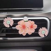 3件組好運桃花車用出風口香氛夾，車內香氛擴香夾，汽車空調出風口香氛擴香器 - A - 查看 1
