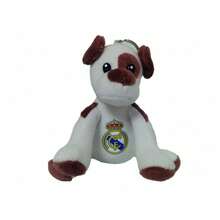 Llavero de Peluche Real Madrid Perro Envío Desde España - Blanco - Ver 2