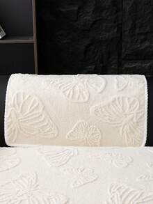 1pc Beige Butterfly Pattern Plush Sofa Cushion, Thickened Sofa Protector For Autumn/Winter, Soft And Delicate Texture, Machine Washable And Hand Washable, Pet-Friendly, All-Season Use, Suitable For Living Room, Bedroom, Single, Double, Triple, Quadruple Seater Sofas - Beige - View 11