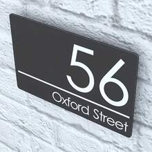 1pc Customizable Acrylic Sign - Personalized Door Number, Office And Home Wall Decor, Durable PMMA Material With Mounting Bracket - Suitable For Commercial And Residential Use - Office Supplies And Commercial Signage - Multicolor - View 9