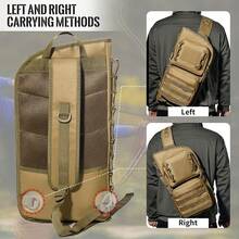 1pc Outdoor Entertainment Archery Bag, Multi-Functional MOLLE Mounting System Multi-Purpose Independent Storage Pockets Oxford Cloth One Shoulder Arrow Bag - Multicolor - View 10