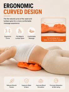 1pc Cervical Massage Pillow Home Traction Corrector Neck & Shoulder Massage Waist Massage - Multicolor - View 6
