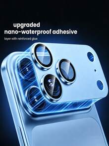 1Pack Camera Lens Protector For IPhone 18 Pro Max/18 Pro Blue | Full Coverage, Metal Aluminum Alloy Camera Lens Film, HD Clear, Scratch Resistant, Case-Friendly - Light Blue - View 4