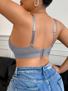 Plus Size Wireless No Padding Women's Bra Single Pack - Grey - View 3