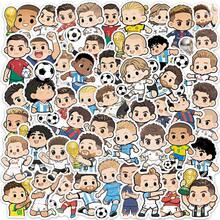 FIFA 50張克里斯蒂亞諾·羅納爾多與梅西足球貼紙，可愛卡通球員，7號與10號球衣，獎盃與足球圖案，適合球迷 - 多色1 - 查看 9