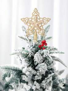 Đỉnh cây thông Noel hình bông tuyết kim tuyến 8 inch màu vàng bạc, đồ trang trí cây thông Noel, tiệc năm mới, trang trí lễ hội, trang trí nhà trong nhà - Nhiều màu - Xem 7