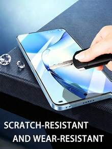 5pcs Black Edge Anti-Shatter Glass Screen Protector, Compatible With VIVO, High Definition Clarity, High Hardness Protection, Anti-Scratch, Anti-Fingerprint, Anti-Breakage Full Coverage Phone Screen Protector - Clear - View 2