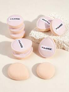 MAANGE 5/10pcs Professional Makeup Sponges, Dual-Use Dry & Wet, Portable Makeup Powder Puffs, Essential Travel Makeup Accessories, Suitable For Liquid Cosmetics, Makeup Tools For Home Or Outdoor Use, Gift For Girls. - Pink - View 8