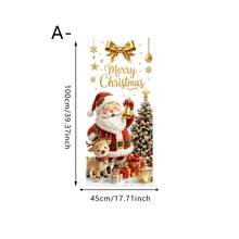 1pc Christmas Santa Claus Snowman Gift Box Star Window Sticker, Electrostatic Adsorption Removable Double-Sided Visible PVC Glass Decal, For Living Room Bedroom Door Window Glass Decoration, Christmas Decor - Multicolor - View 13