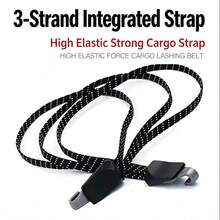 1PC 65CM Bicycle Resistance Band, 3-In-1 Elastic Bungee Cord With Hooks, Adjustable Elastic Rope Luggage Tie Strap, Suitable For Bicycle Electric Bike Rear Cargo Rack Luggage Rack, Perfect Bicycle Accessory. - Multicolor - View 5