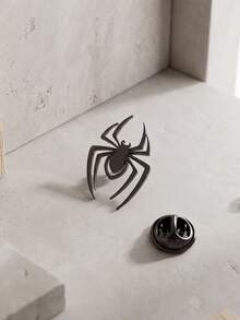 suteyi Gothic Spider Metal Lapel Brooch, Cool Animal Spider Brooch, Halloween Cosplay Costume Accessory, Suitable For Suit, Shirt, Jacket, Men's Gift - Multicolor - View 10