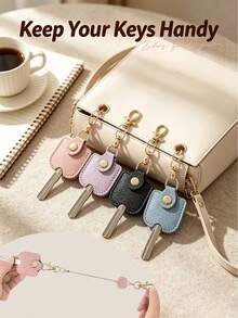 Women's Retractable Keychain, Smart Car Key Fob, Bag Charm; Convenient To Carry, Perfect For Car Keys, An Excellent "Back To School" Gift. - Multicolor - View 8