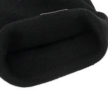 Topi Wol Rajut Bordir Hangat Kasual Olahraga Luar Ruangan NIKE, Unisex - Hitam - View 7