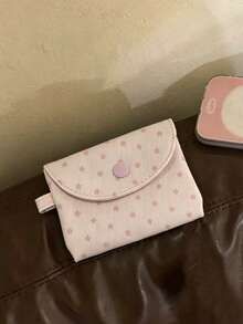 Japanese & Korean Style Niche Design Anime Manga Girl Small Storage Pouch Coin Purse Lightweight Acrylic Pendant Fashionable Personalized Bag - Pink - View 4