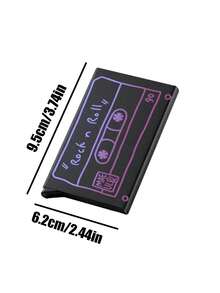 Dompet Kartu Pop-Up Desain Kaset Vintage, Dompet Kartu Pop-Up Portabel Tahan Gores, Hadiah Serbaguna untuk Pecinta Musik, Kembali ke Sekolah - MultiWarna - View 10