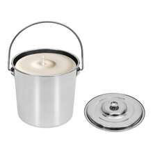 Virellio 12 Liters Stainless Steel Bucket With Lid Anti-Slip Grooves Even Base For Kitchen, Industry, Catering, Home Use - View 11