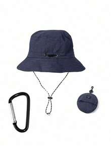 Foldable Bucket Hat, Wide Brim Sun Protection Hat, Portable Outdoor Fishing Hat, Suitable For Travel, Hiking, Beach - Multicolor - View 17