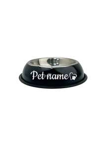 Personalized Stainless Steel Dog Bowl With Non Slip Bottom, Dog Bowl For Small Medium & Large Dogs, Custom Pet Name Dog Feeding Bowl For Food & Water - Multicolor - View 11