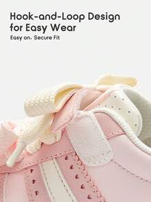 Balabala Girls' Sports Shoes, Classic Breathable Casual Shoes, Fashionable Student Shoes - White Red - View 8