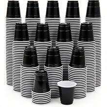 10/20pcs Gelas Pesta Mini, Gelas Kecil yang Dapat Digunakan Kembali, Gelas Shot untuk Permainan Pesta, Cocok untuk Camilan & Jus, Sempurna untuk Pesta Apa Pun - Hitam - View 1