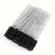 50/100pcs Eyelash Brushes, Suitable For Eyelash Extensions, Eyebrows And Makeup, Crystal Color, 7 Colors Available (Colorful) - Multicolor - View 24