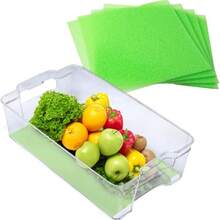 Fruit & Veggie Life Extender Liner For Fridge Refrigerator Drawers,– Extends The Life Of Your Produce & Prevents Spoilage - Green - View 8