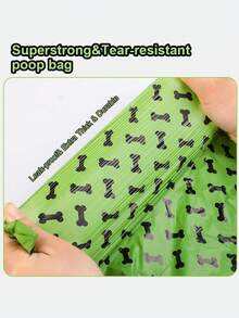 4/9/18 Rolls Pet Dog Poop Bags, Thickened And Durable, Suitable For Dog Walking And Carrying Dog Waste, Poop Bags Trash Bags - Green - View 4