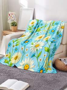 Soft & Comfortable Exquisite Printed Cute Animal Blanket, 2D Flat Print Pattern Multi-Purpose Blanket For Sofa, Bed, Outdoor Camping, Leisure, Home, Picnic, Travel, All Seasons, Modern Style, Polyester, Machine Washable - Multicolor - View 2