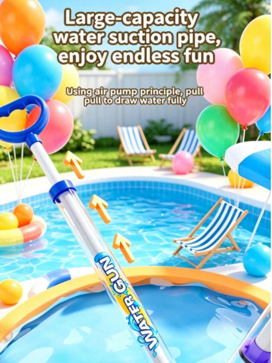 1pc Fireworks Water Gun, Swimming Pool Water Gun, Student Supplies, Garden Supplies, Beach Entertainment Supplies, Party Supplies, Swimming Pool Outdoor - B - View 1