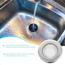 2/5pcs Kitchen Sink Accessories Anti-Clogging Drain Strainer, Kitchen Sink Filter Mesh, Garbage Filter, Sink Basin Filter, Drain Basket, Floor Drain Hair Catcher, Sink Basin Drain Hole Cover Plug - Silvery - View 6