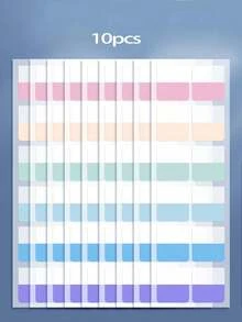 Book Annotation Supplies, Sticky Note Set, Can Be Used For Index Tabs, Bookmarks, Etc., Suitable For Classification, Memo, Bookmarks, Etc., Transparent Fluorescent Index Tabs, Back To School Essential - Book Annotation Supplies - View 5