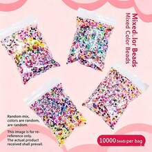 10.000pcs Manik-Manik Fuse Kecil Berkualitas Tinggi Ukuran 2.6mm Warna Campuran, Paket Isi Ulang, Mainan Manik-Manik Perler Buatan Tangan DIY, Manik-Manik Puzzle Massal yang Tidak Pudar - MultiWarna - View 8