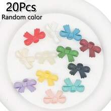 5/10/15/20/25/30Pcs Bow Plastic Buttons, Random Color Asymmetrical Colorful Buttons, Cute Candy Color Buttons, Versatile Decorative Buttons For Sweaters, Coats, Cardigans, Suitable For Handmade DIY, Clothing Sewing, Home Daily Use And Other Multi-Purpose Sewing Supplies - Multicolor - View 16