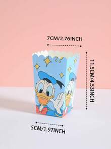 6pcs/12pcs/24pcs Cartoon Theme Party Candy Boxes, Theme Party Gift Boxes, Candy And Cookie Boxes, Party Gift Bags, Party Gift Boxes, Suitable For Birthday Party, Candy And Popcorn Box Decoration, Applicable For Back To School Party, Holiday Essential Party Supplies - Multicolor - View 5